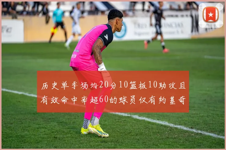历史单季场均20分10篮板10助攻且有效命中率超60的球员仅有约基奇两次达成
